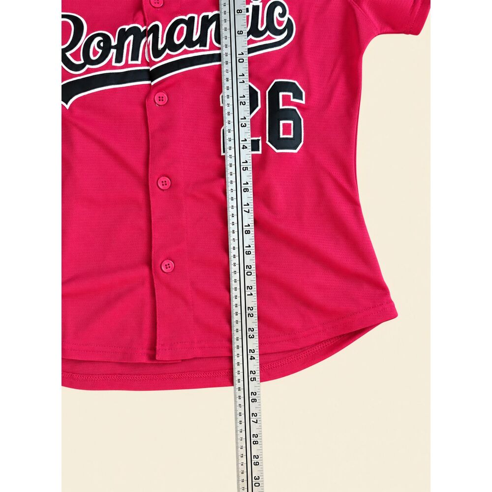 Bruno Mars The Romantic Tour 2026 Baseball Jersey Red Size M - Picture 3 of 5